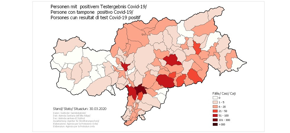 Coronavirus in Alto Adige, sono 1.352 casi: 14 nuovi positivi a Bolzano e 6 a Merano